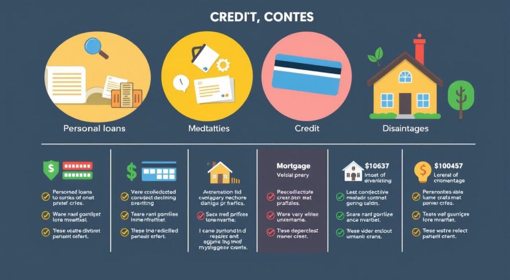 Comparação de modalidades de crédito