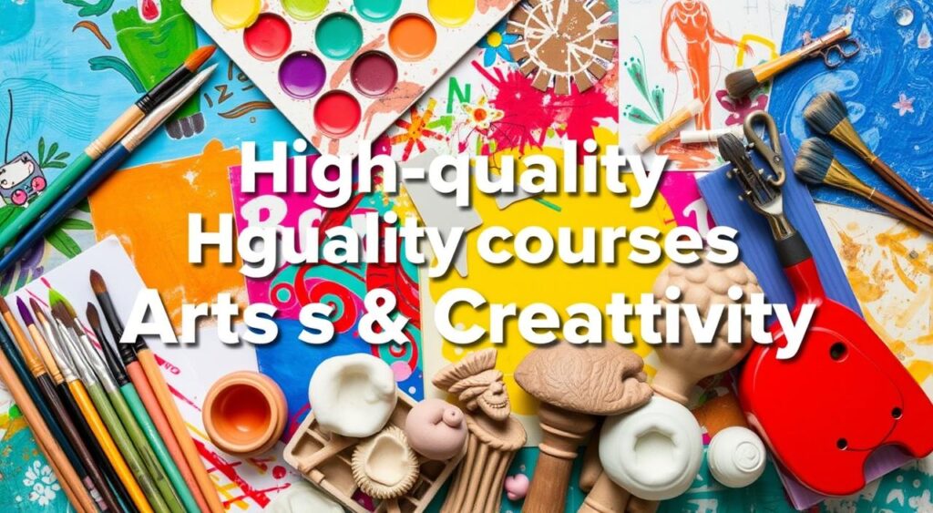 opções de cursos de alta qualidade em Artes e Criatividade