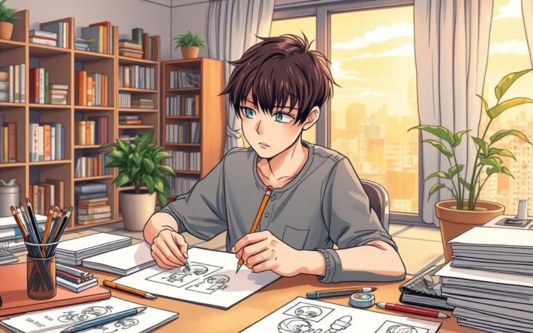 desenho de mangá