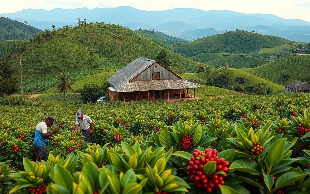 produção de café em Minas Gerais