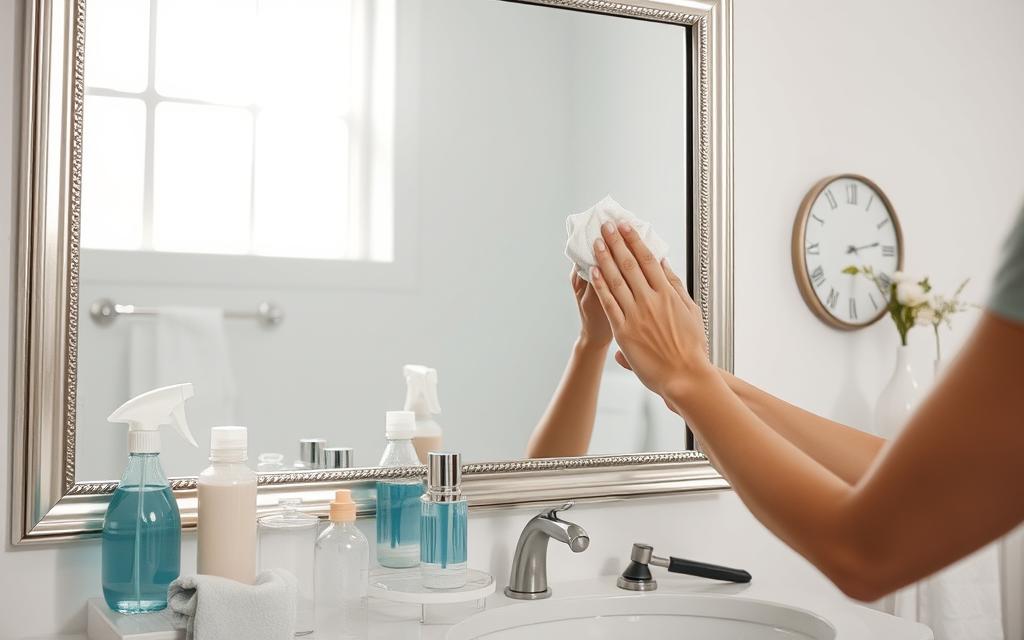 dicas para limpar espelho sem manchas