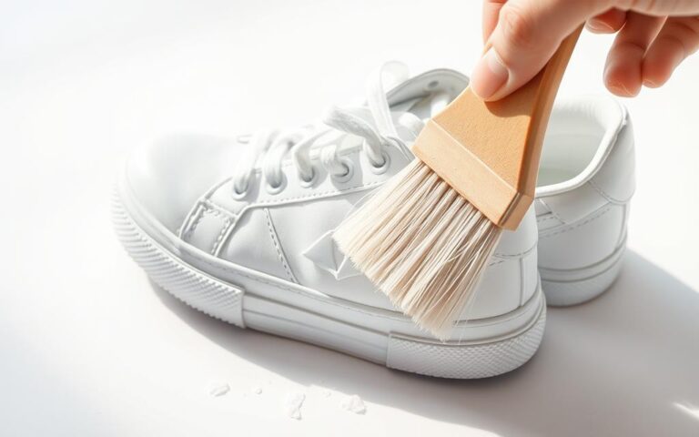 método seguro para limpeza de tênis branco