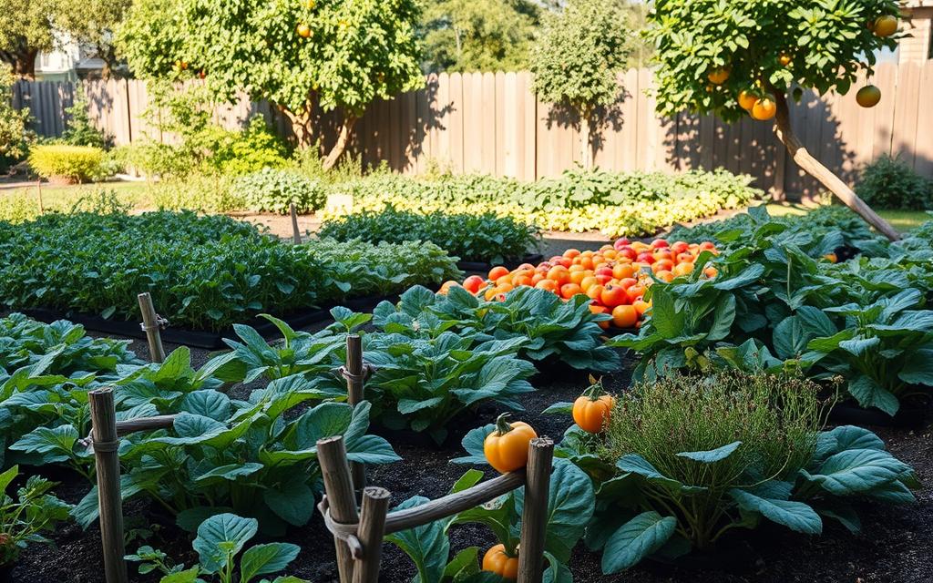 seleção de plantas para horta