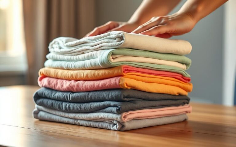 truques para dobrar roupas rápido