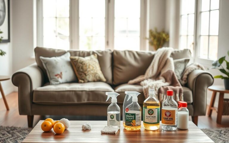 como limpar sofá com produtos caseiros