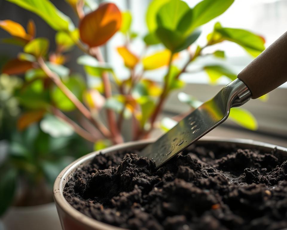 fertilização de plantas internas