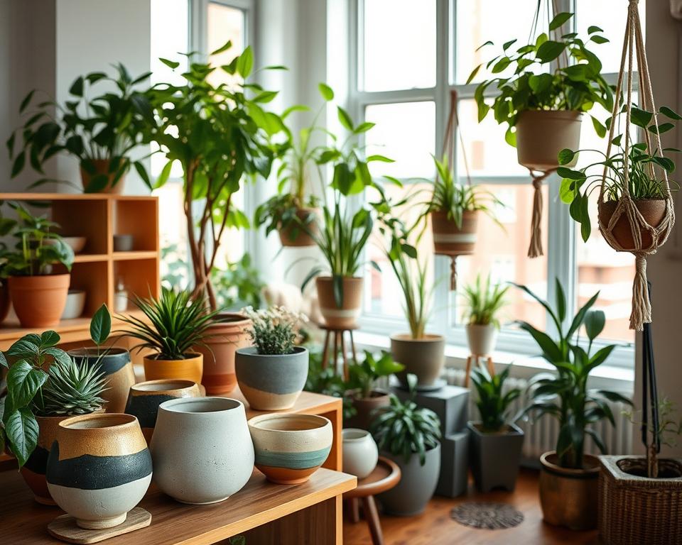vasos para plantas em apartamento