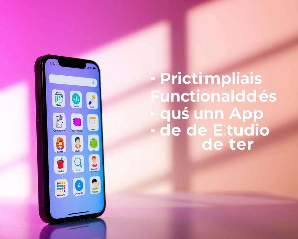 funcionalidades de aplicativos para estudar