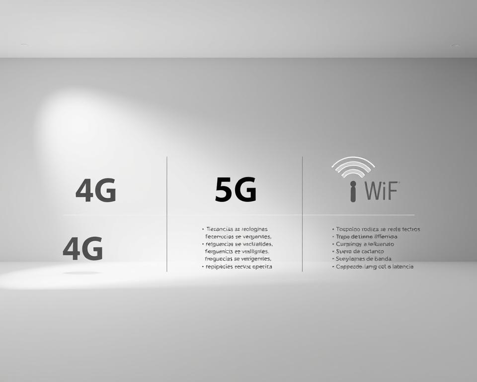 comparação entre 4G 5G Wi‑Fi comparação entre 4G 5G Wi‑Fi