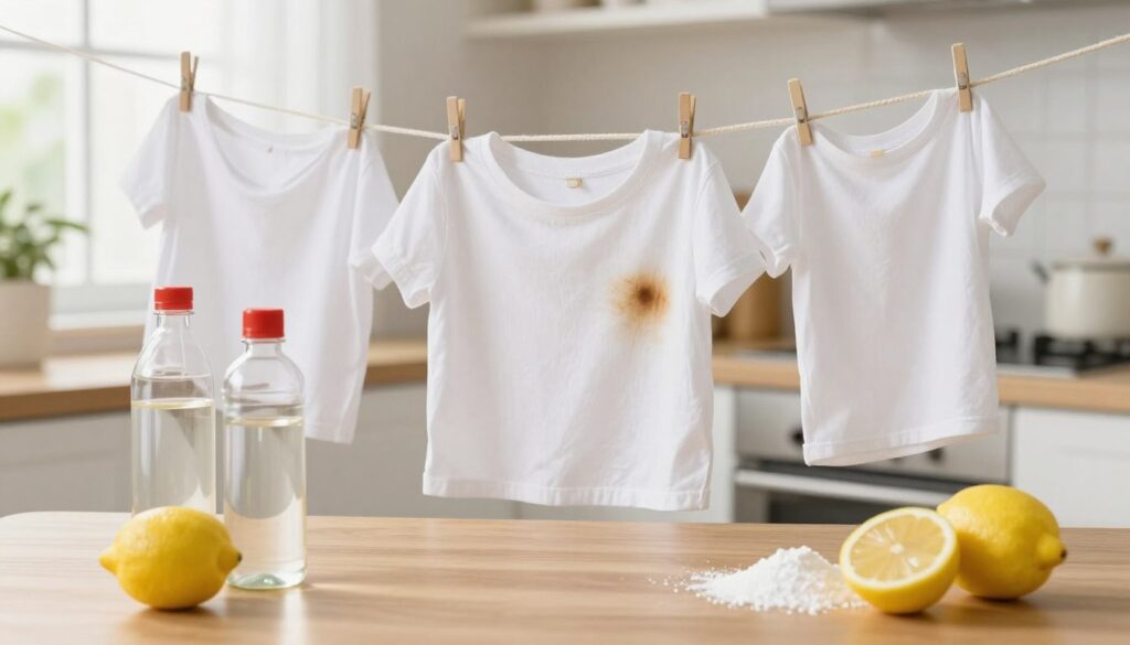 como tirar manchas de roupa branca com produtos caseiros