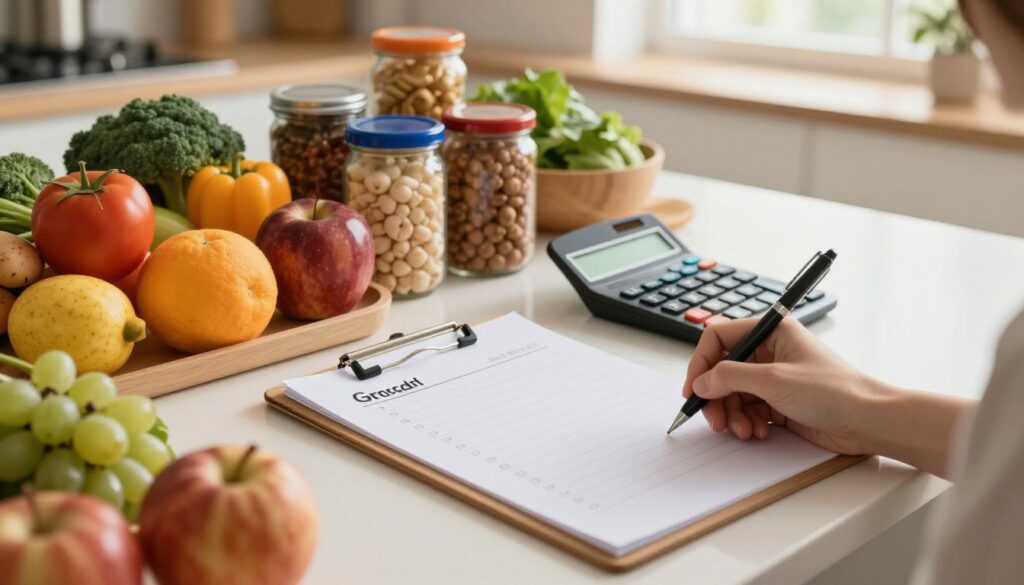 lista compras orçamento